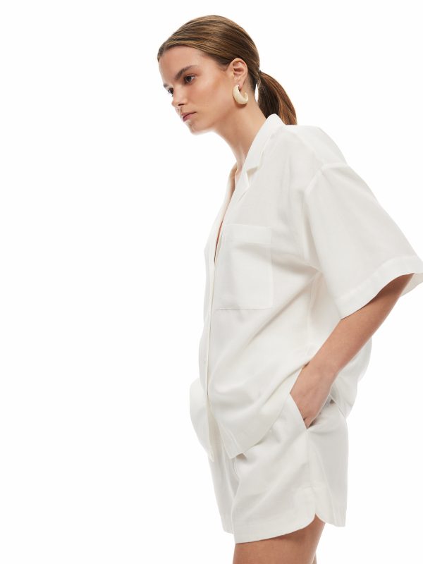 Chemise Manches Courtes Femme