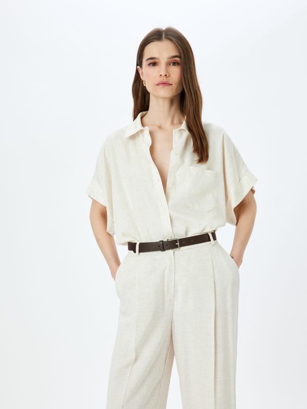 Chemise Manches Courtes Femme