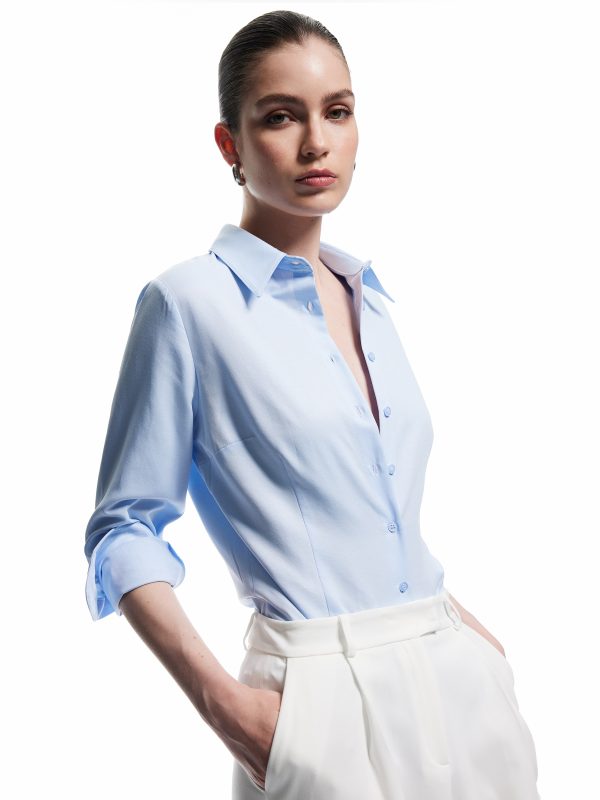 Chemise Manches Longues Basique Femme