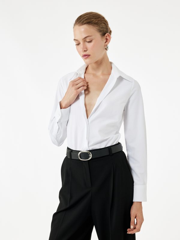Chemise Manches Longues Basique Femme