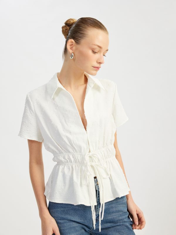 Blouse Maches Courtes Femme