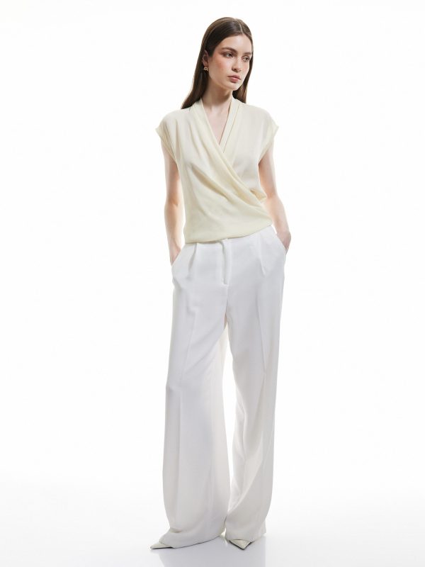 Blouse Maches Courtes Femme