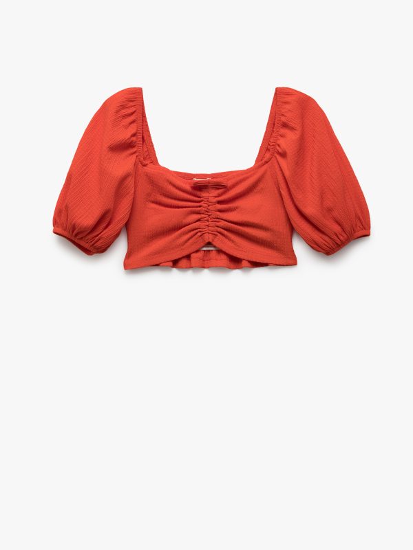 Blouse Maches Courtes Fille