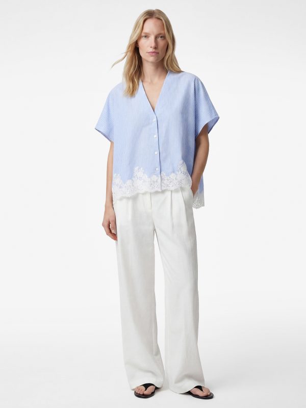 Blouse Maches Courtes Femme